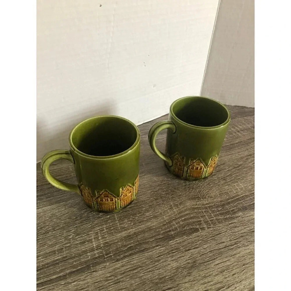1960s Holt Howard Textured Mug  Pair - Picture 6 of 10